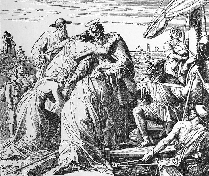 Le discours émouvant de saint Paul à Milet.